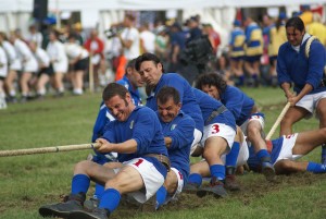 Italian tug of war team